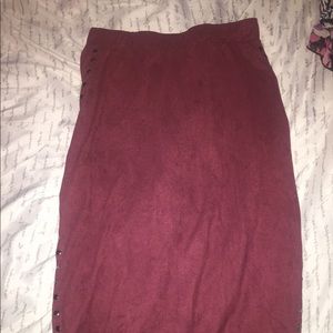 Velvet skirt